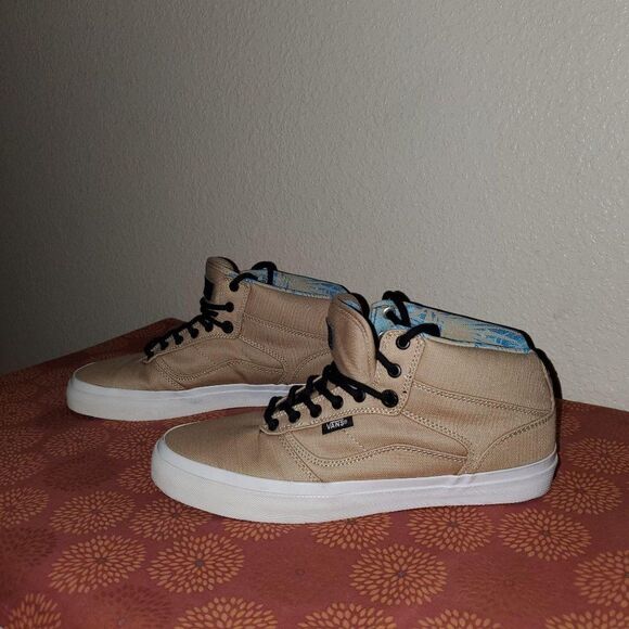 Vans Men's Sneakers Tan 8 Lace Up High Tops Skater Shoes New - Picture 3 of 10